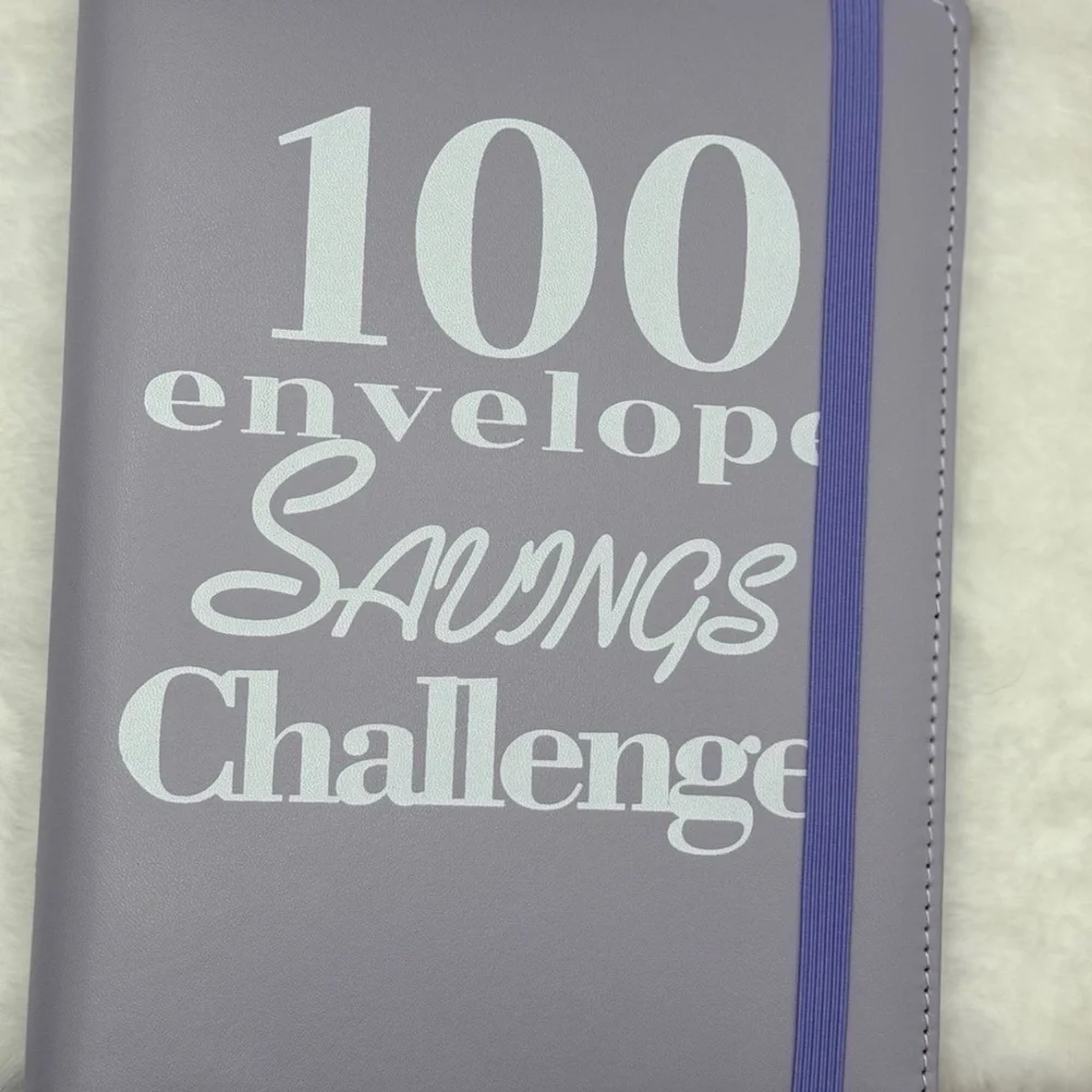 100 Envelope Savings Challenge Binder - Purple Budget Planner plus inserts